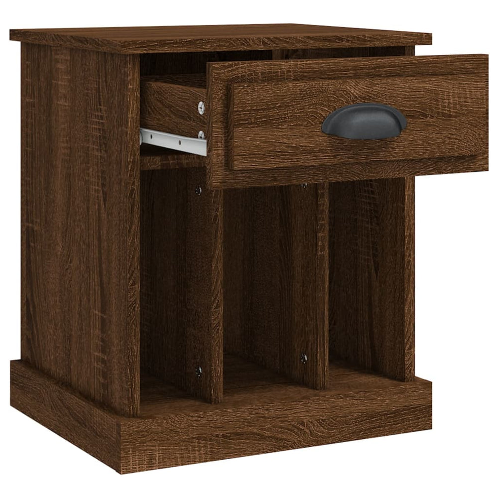Nachtkastjes 2 st 43x36x50 cm bruin eikenkleur MeubelReus