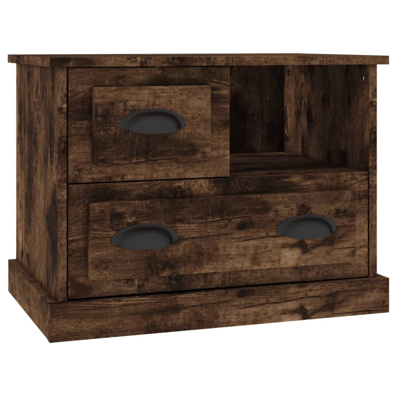 Nachtkastje 60x39x45 cm gerookt eikenkleurig MeubelReus