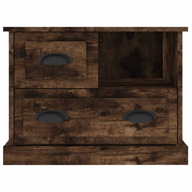 Nachtkastje 60x39x45 cm gerookt eikenkleurig MeubelReus
