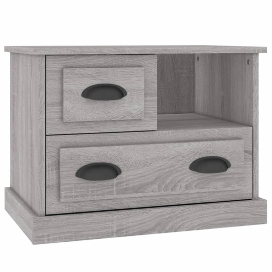 Nachtkastje 60x39x45 cm grijs sonoma eikenkleurig MeubelReus
