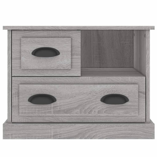Nachtkastje 60x39x45 cm grijs sonoma eikenkleurig MeubelReus