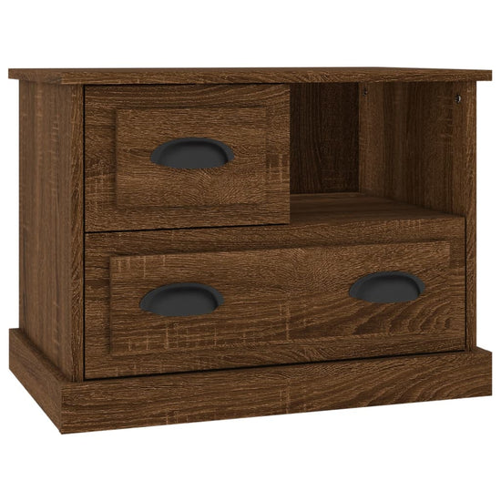 Nachtkastje 60x39x45 cm bruin eikenkleur MeubelReus