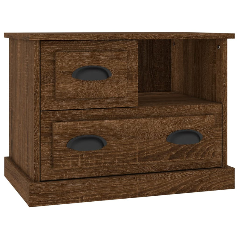Nachtkastje 60x39x45 cm bruin eikenkleur MeubelReus