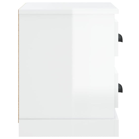 Nachtkastje 60x35,5x45 cm hoogglans wit MeubelReus