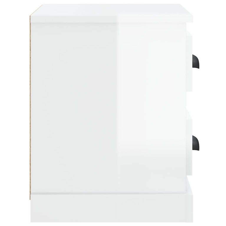 Nachtkastje 60x35,5x45 cm hoogglans wit MeubelReus