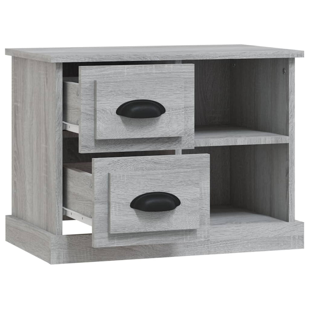 Nachtkastje 60x35,5x45 cm grijs sonoma eikenkleurig MeubelReus