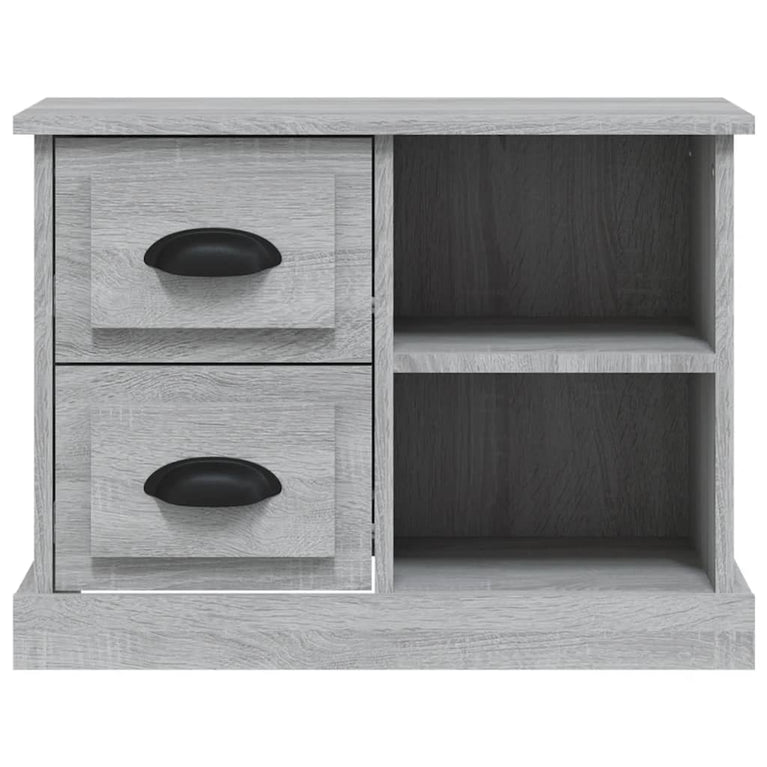 Nachtkastje 60x35,5x45 cm grijs sonoma eikenkleurig MeubelReus