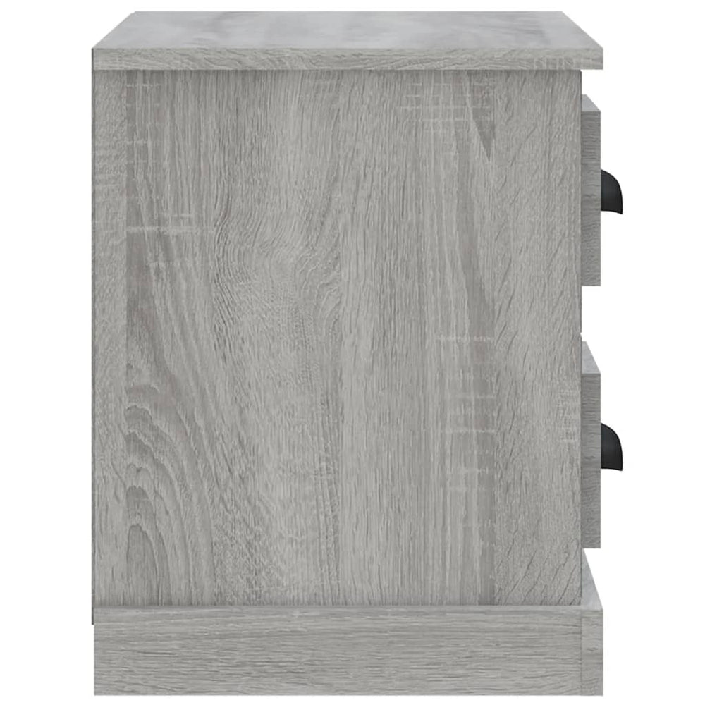 Nachtkastje 60x35,5x45 cm grijs sonoma eikenkleurig MeubelReus