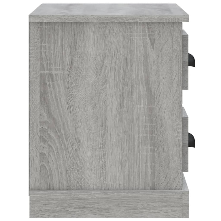 Nachtkastje 60x35,5x45 cm grijs sonoma eikenkleurig MeubelReus