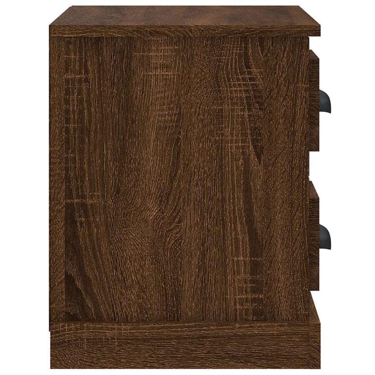 Nachtkastje 60x35,5x45 cm bruin eikenkleur MeubelReus