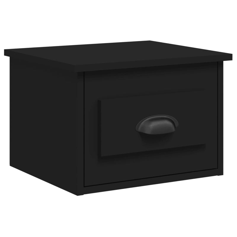Nachtkastje wandgemonteerd 41,5x36x28 cm zwart MeubelReus
