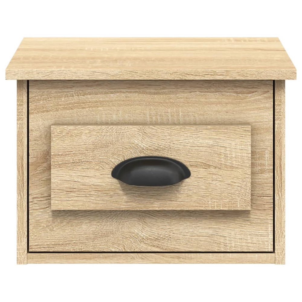 Nachtkastje wandgemonteerd 41,5x36x28 cm sonoma eikenkleurig MeubelReus