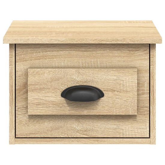 Nachtkastje wandgemonteerd 41,5x36x28 cm sonoma eikenkleurig MeubelReus