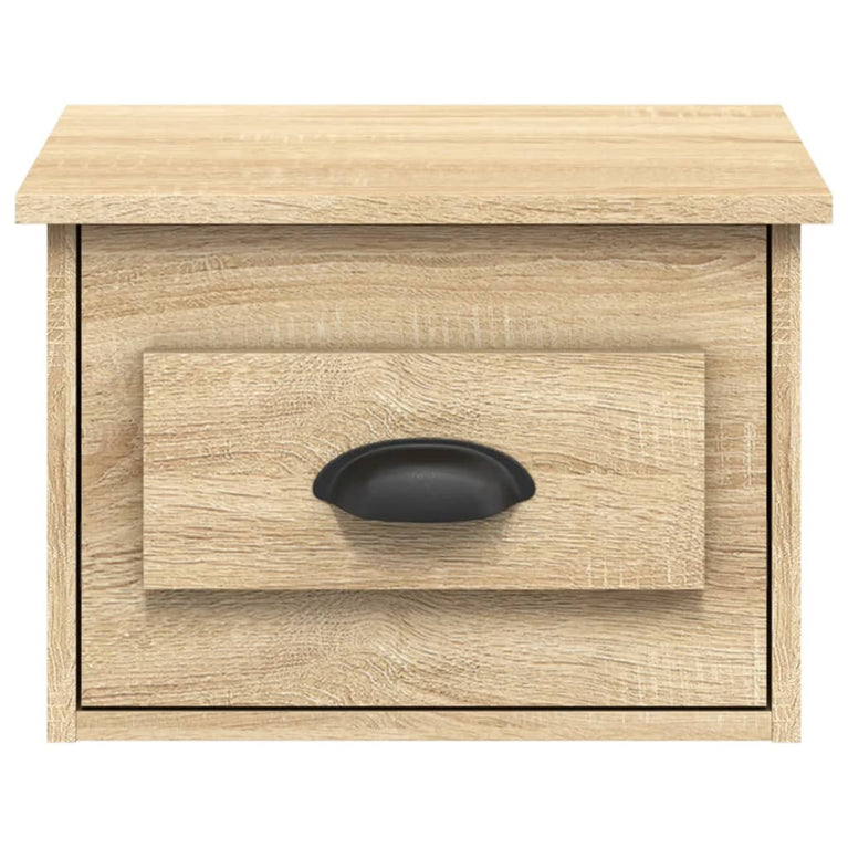 Nachtkastje wandgemonteerd 41,5x36x28 cm sonoma eikenkleurig MeubelReus