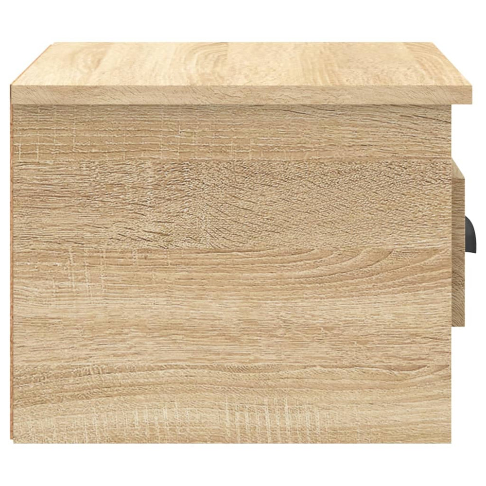 Nachtkastje wandgemonteerd 41,5x36x28 cm sonoma eikenkleurig MeubelReus