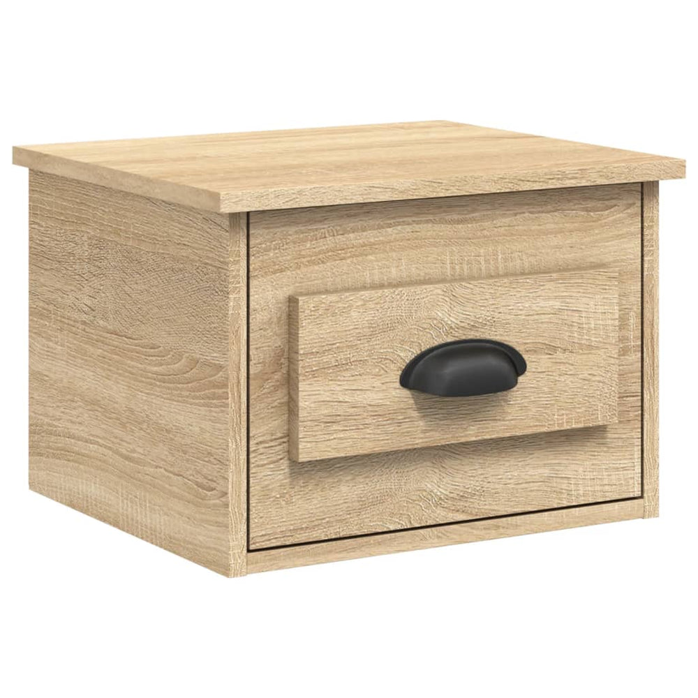 Nachtkastjes 2 st wandgemonteerd 41,5x36x28 cm sonoma eiken MeubelReus