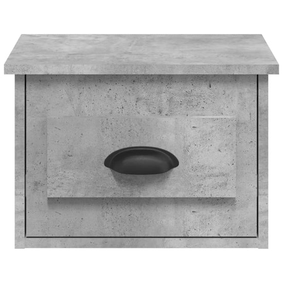 Nachtkastje wandgemonteerd 41,5x36x28 cm betongrijs MeubelReus