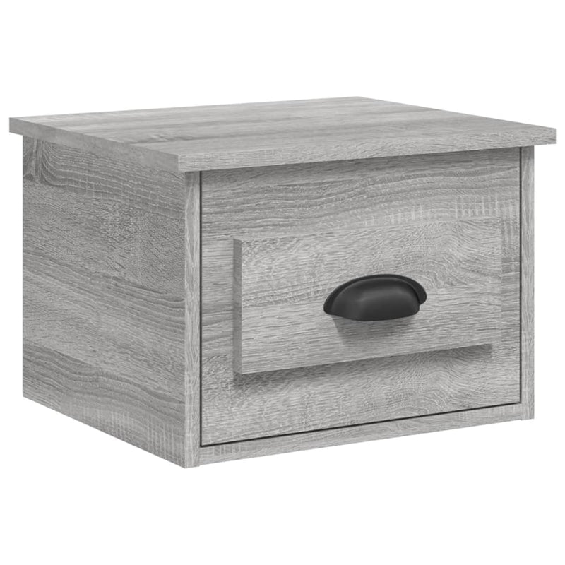 Nachtkastje wandgemonteerd 41,5x36x28 cm grijs sonoma eiken MeubelReus