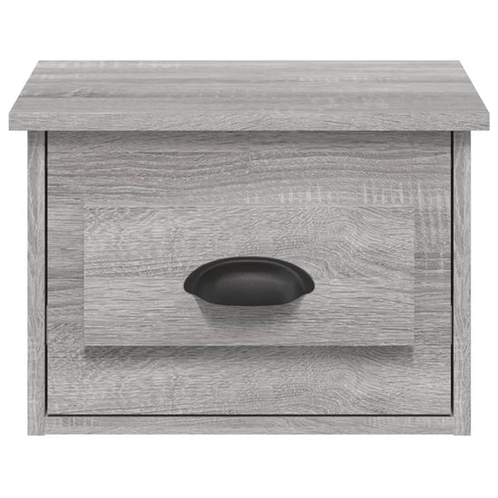 Nachtkastje wandgemonteerd 41,5x36x28 cm grijs sonoma eiken MeubelReus