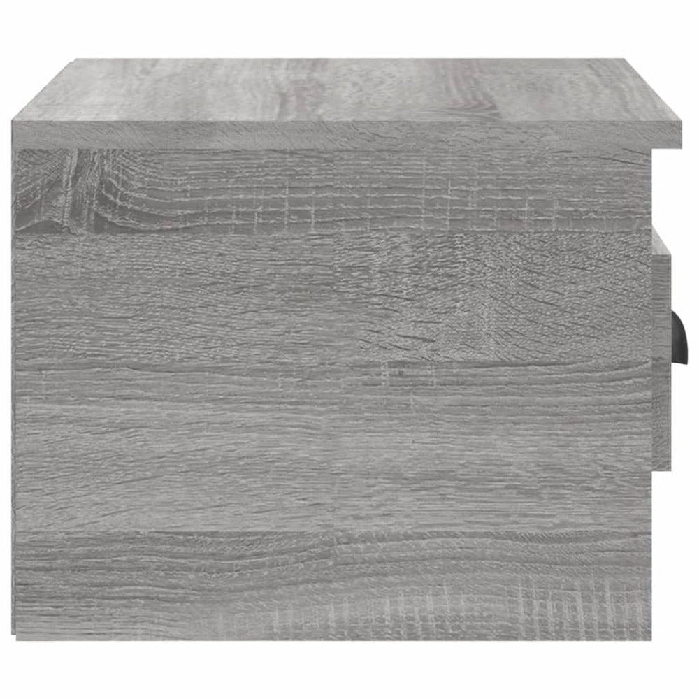 Nachtkastje wandgemonteerd 41,5x36x28 cm grijs sonoma eiken MeubelReus