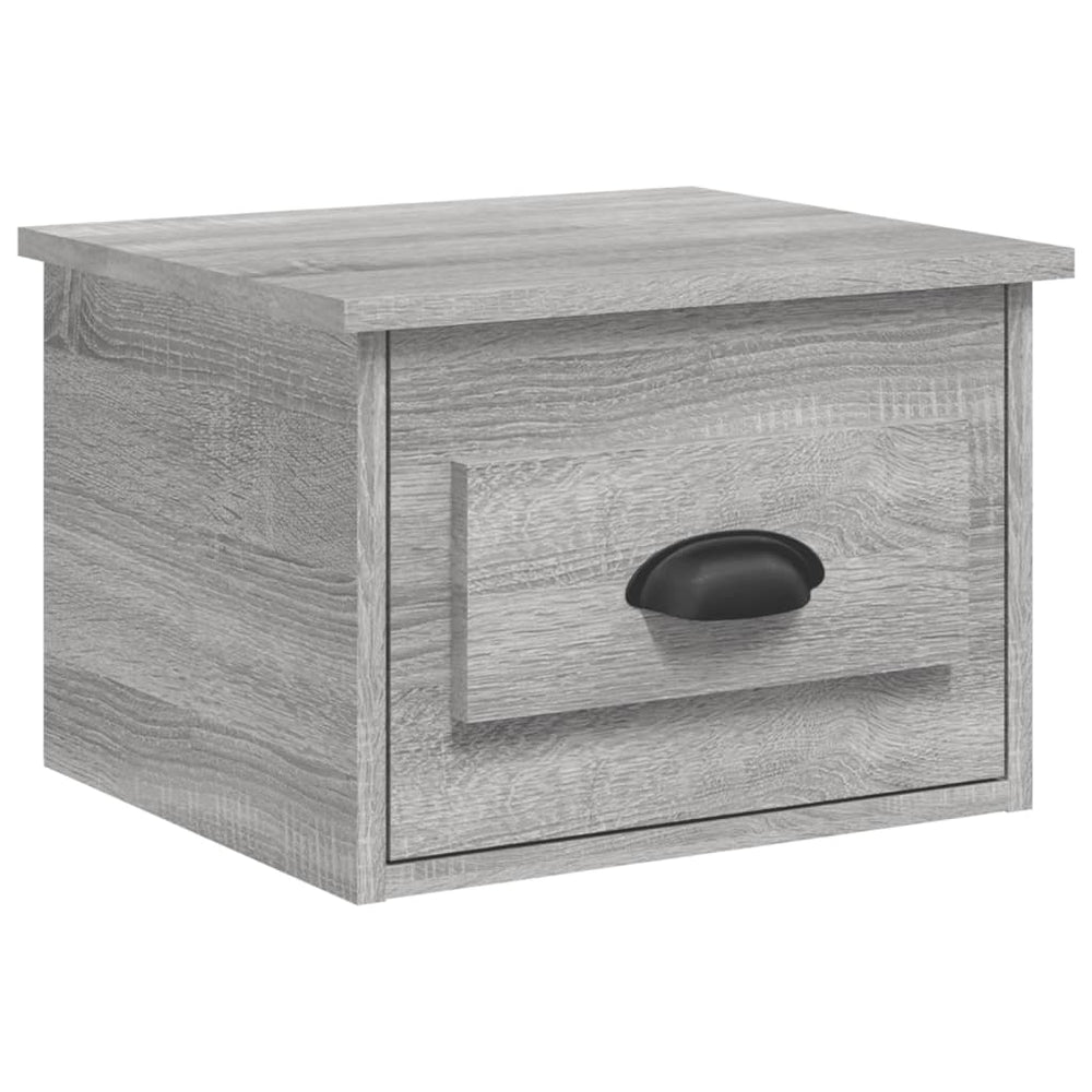 Nachtkastjes 2 st wandgemonteerd 41,5x36x28 cm grijs sonoma MeubelReus