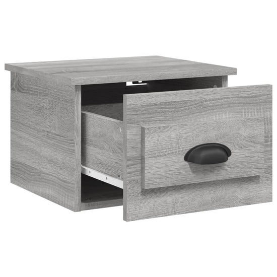 Nachtkastjes 2 st wandgemonteerd 41,5x36x28 cm grijs sonoma MeubelReus