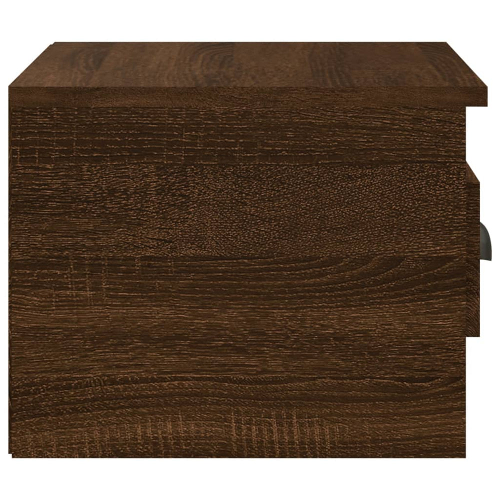 Nachtkastjes 2 st wandgemonteerd 41,5x36x28 cm bruin eikenkleur MeubelReus