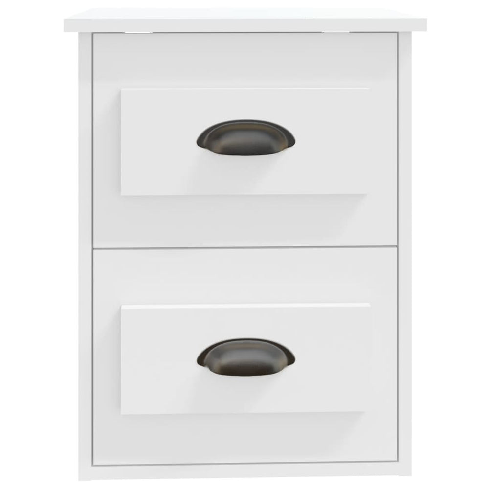 Nachtkastjes 2 st wandgemonteerd 41,5x36x53 cm wit MeubelReus