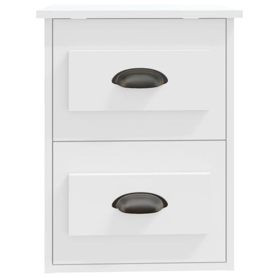 Nachtkastjes 2 st wandgemonteerd 41,5x36x53 cm wit MeubelReus