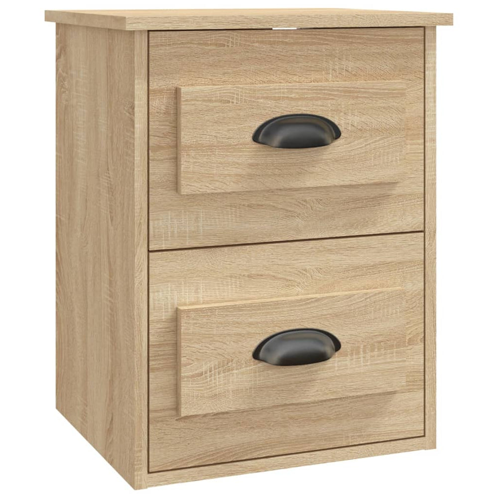 Nachtkastje wandgemonteerd 41,5x36x53 cm sonoma eikenkleurig MeubelReus