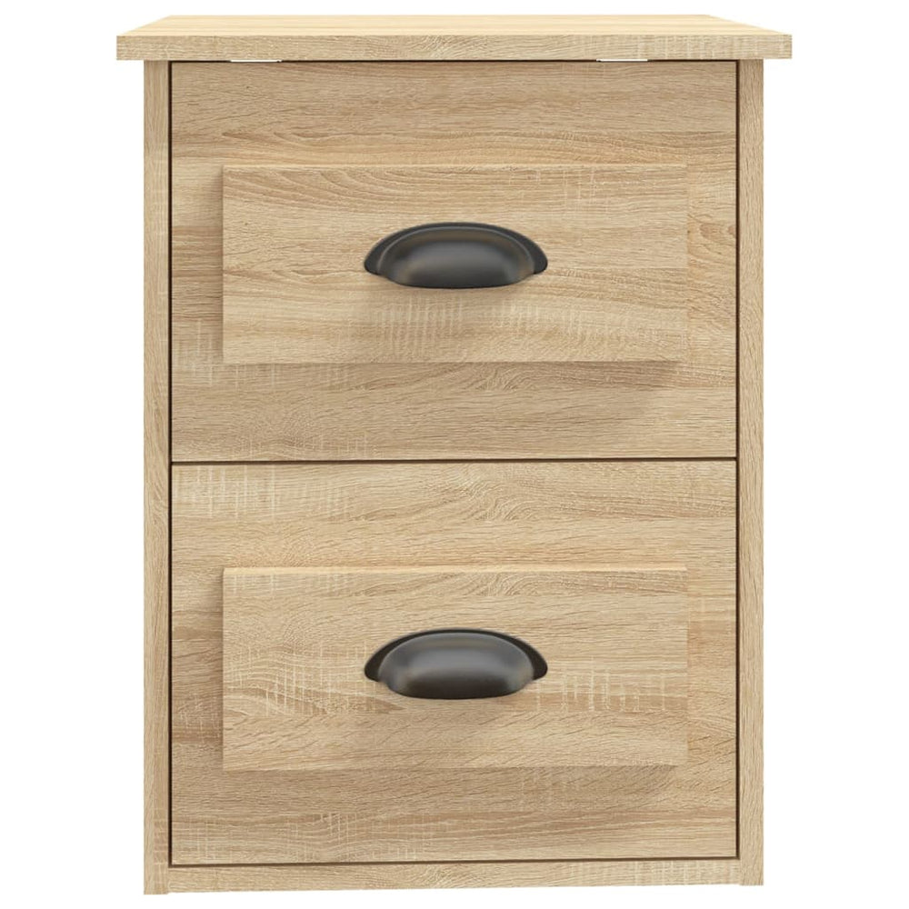 Nachtkastjes 2 st wandgemonteerd 41,5x36x53 cm sonoma eiken MeubelReus