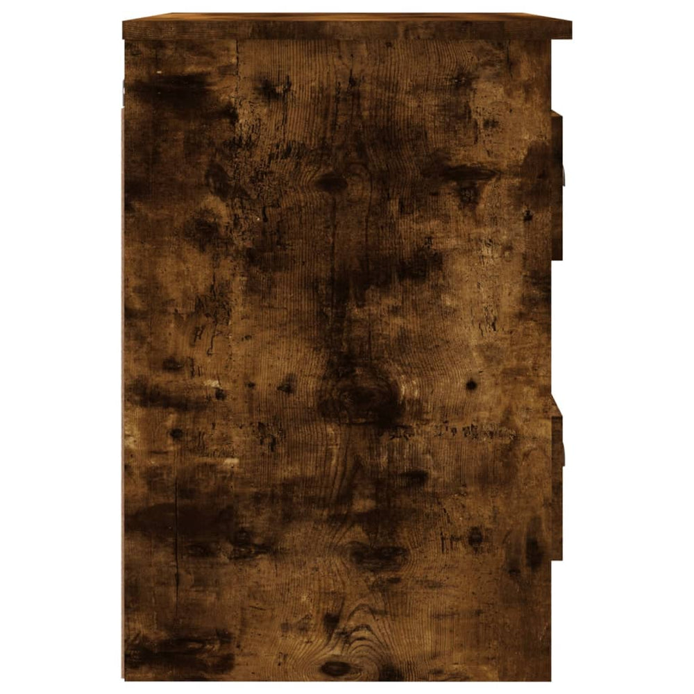 Nachtkastje wandgemonteerd 41,5x36x53 cm gerookt eikenkleurig MeubelReus