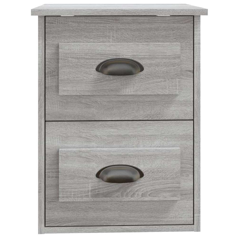 Nachtkastje wandgemonteerd 41,5x36x53 cm grijs sonoma eiken MeubelReus