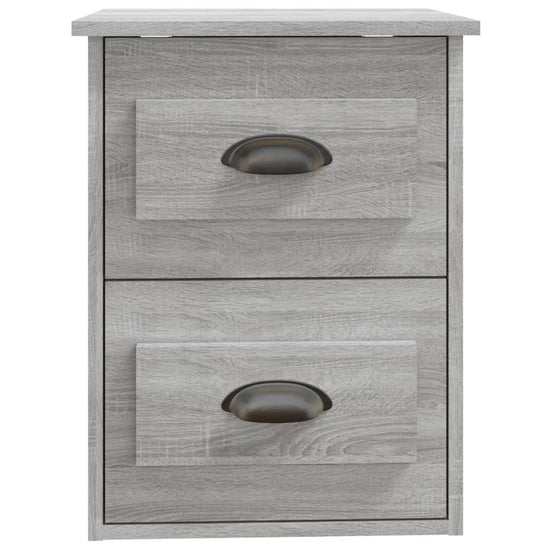 Nachtkastje wandgemonteerd 41,5x36x53 cm grijs sonoma eiken MeubelReus