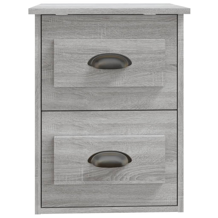Nachtkastje wandgemonteerd 41,5x36x53 cm grijs sonoma eiken MeubelReus