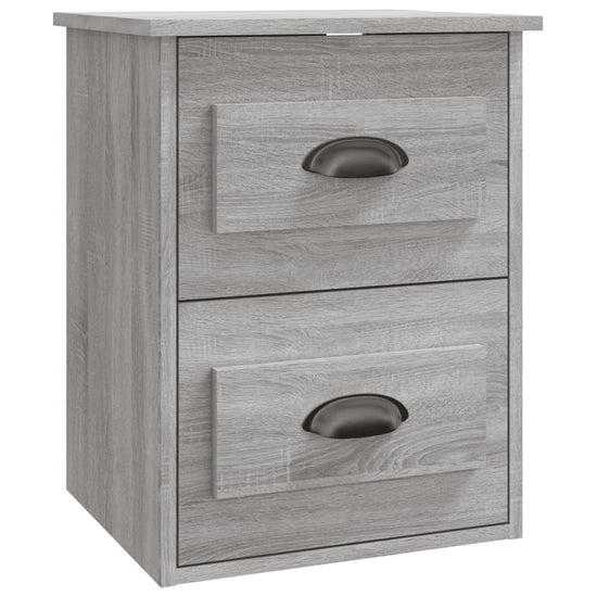 Nachtkastjes 2 st wandgemonteerd 41,5x36x53 cm grijs sonoma MeubelReus