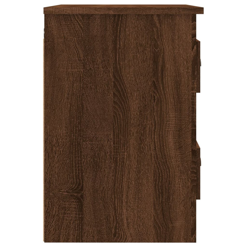 Nachtkastje wandgemonteerd 41,5x36x53 cm bruin eikenkleur MeubelReus