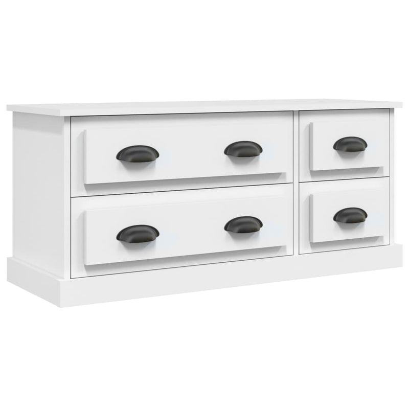 Tv-meubel 100x35,5x45 cm bewerkt hout wit MeubelReus
