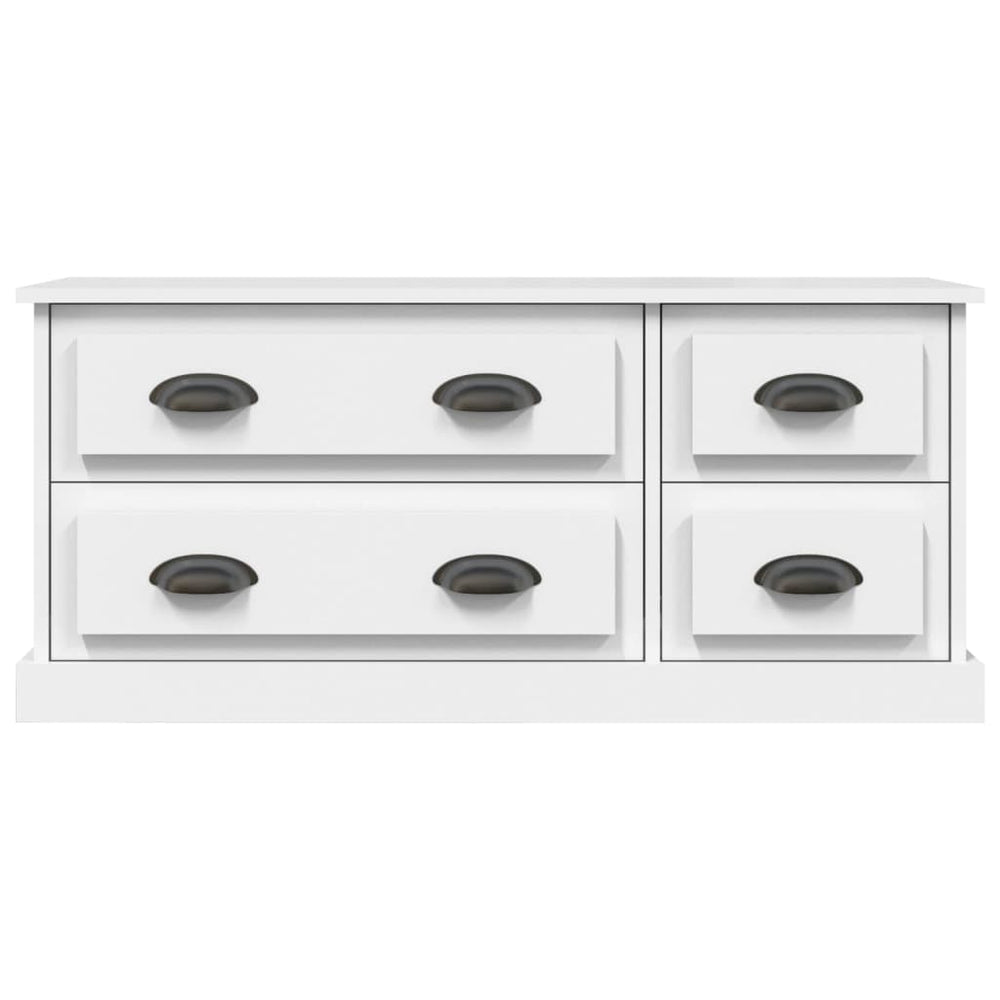 Tv-meubel 100x35,5x45 cm bewerkt hout wit MeubelReus