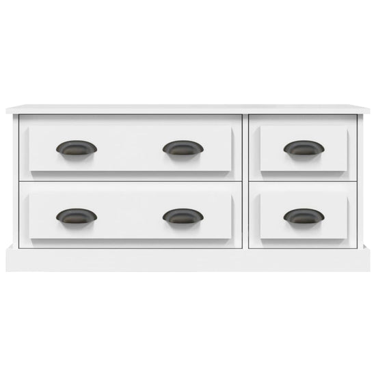 Tv-meubel 100x35,5x45 cm bewerkt hout wit MeubelReus