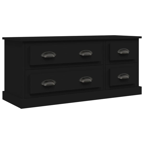 Tv-meubel 100x35,5x45 cm bewerkt hout zwart MeubelReus