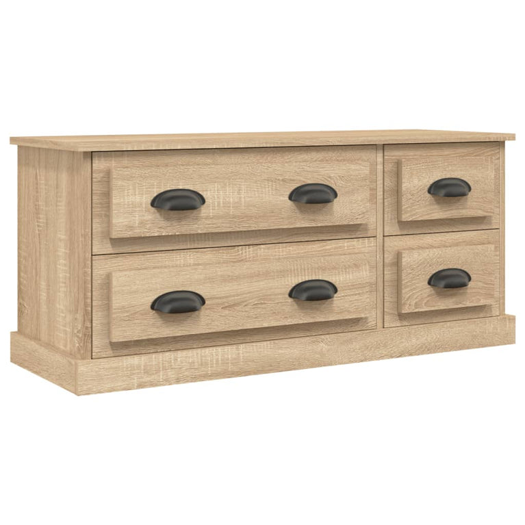 Tv-meubel 100x35,5x45 cm bewerkt hout sonoma eikenkleurig MeubelReus