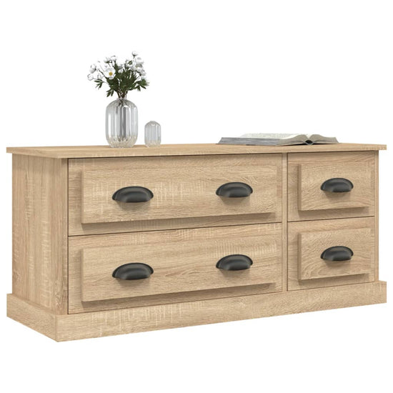 Tv-meubel 100x35,5x45 cm bewerkt hout sonoma eikenkleurig MeubelReus