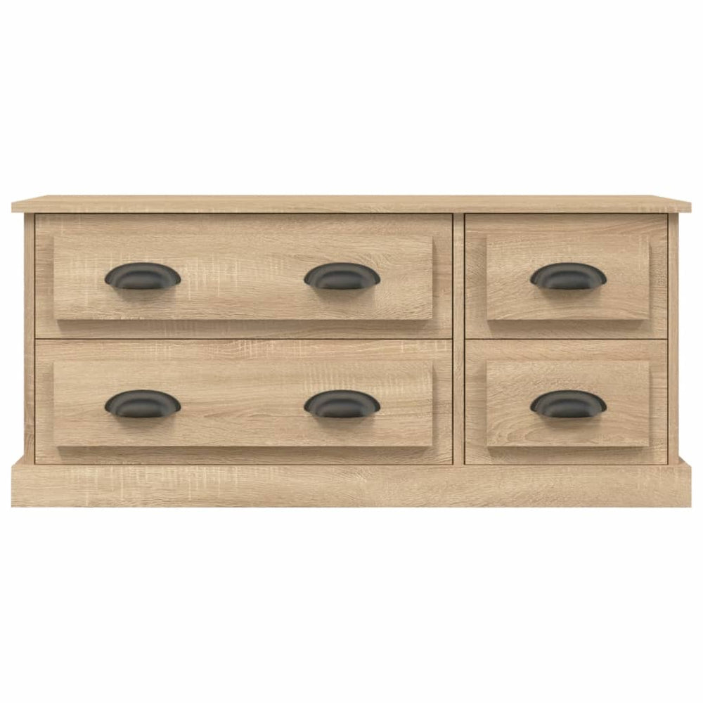 Tv-meubel 100x35,5x45 cm bewerkt hout sonoma eikenkleurig MeubelReus