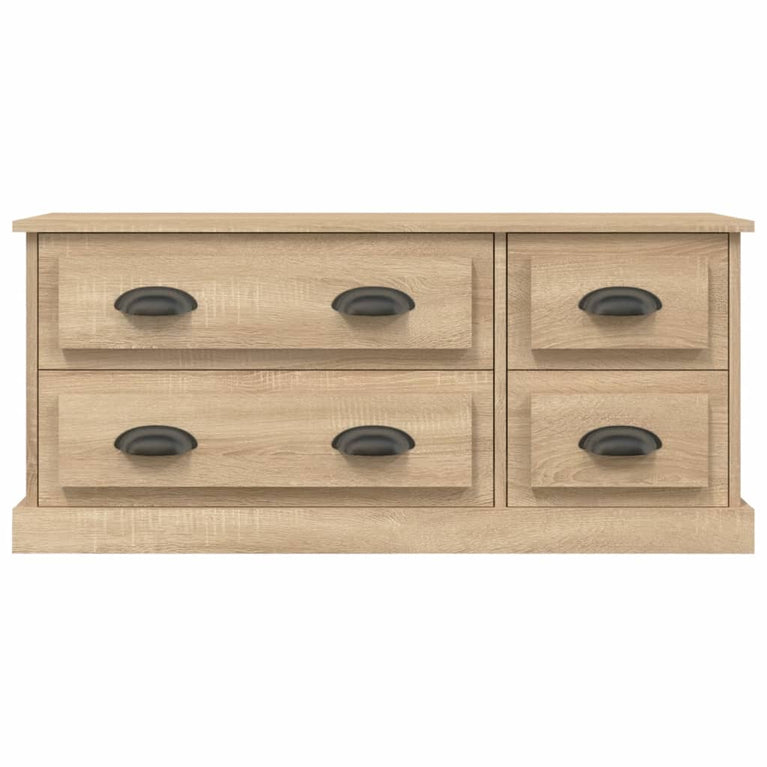 Tv-meubel 100x35,5x45 cm bewerkt hout sonoma eikenkleurig MeubelReus