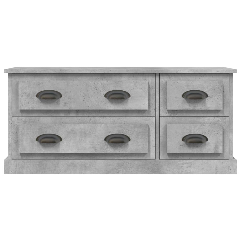 Tv-meubel 100x35,5x45 cm bewerkt hout betongrijs MeubelReus