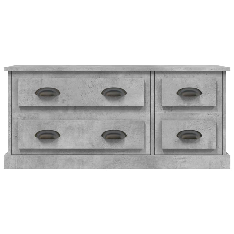 Tv-meubel 100x35,5x45 cm bewerkt hout betongrijs MeubelReus