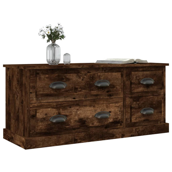 Tv-meubel 100x35,5x45 cm bewerkt hout gerookt eikenkleurig MeubelReus