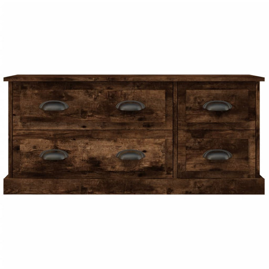 Tv-meubel 100x35,5x45 cm bewerkt hout gerookt eikenkleurig MeubelReus