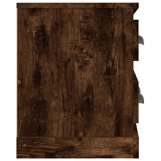 Tv-meubel 100x35,5x45 cm bewerkt hout gerookt eikenkleurig MeubelReus